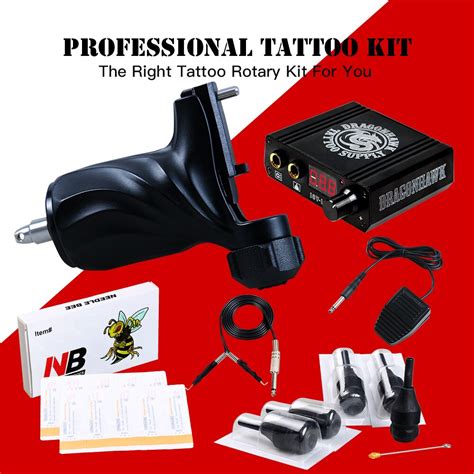 Professional Rotary Tattoo Machine Guns Tattoo Power Kit With Integral