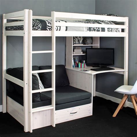 Thuka Hit 8 High Sleeper Bed With Desk And Chairbed Loft Beds For Teens