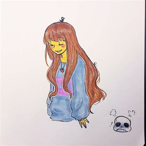 I Like Frisk With Long Hair Undertale Aesthetic Drawing Drawings
