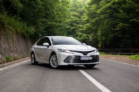 New Toyota Camry In White Colour Luxury Business Limousine Editorial