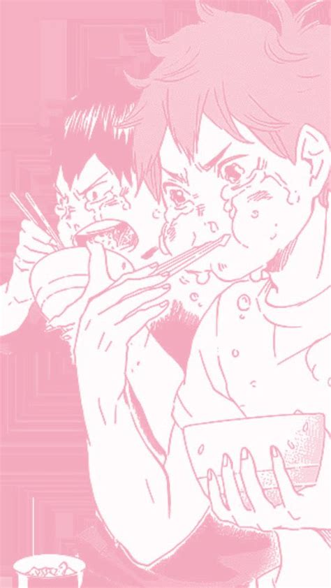 Kagehina Wallpaper Aesthetic Pink Wallpaper Anime Haikyuu Wallpaper