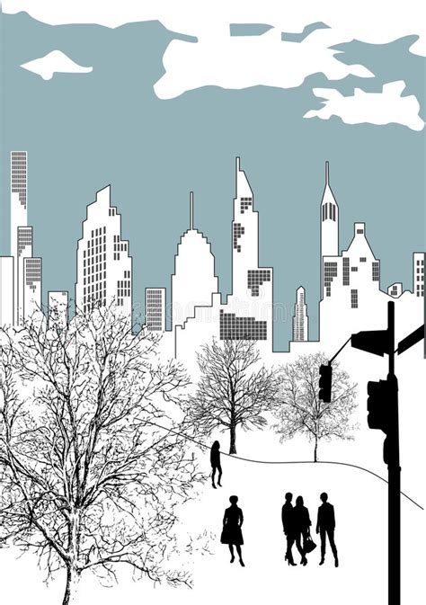 City Scene Stock Vector Illustration Of Business City 3662917