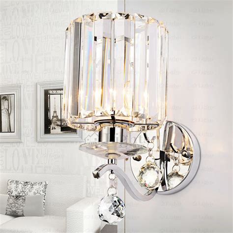 Shiny Crystal Modern Wall Sconce Modern Wall Sconces Interior Wall