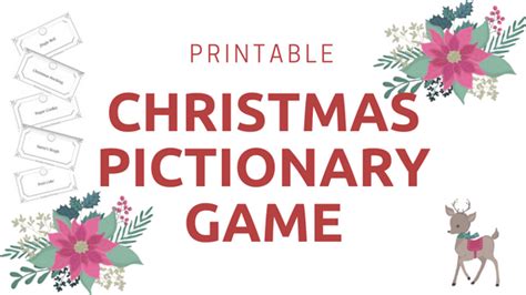 Christmas Pictionaryprintable Christmas Gamethis One Is A Blast We Use