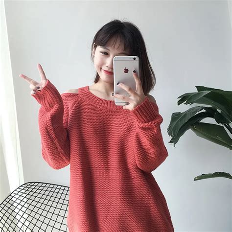 Free Shipping 2016 Korean Women Sweaters And Pullovers Cute Autumn