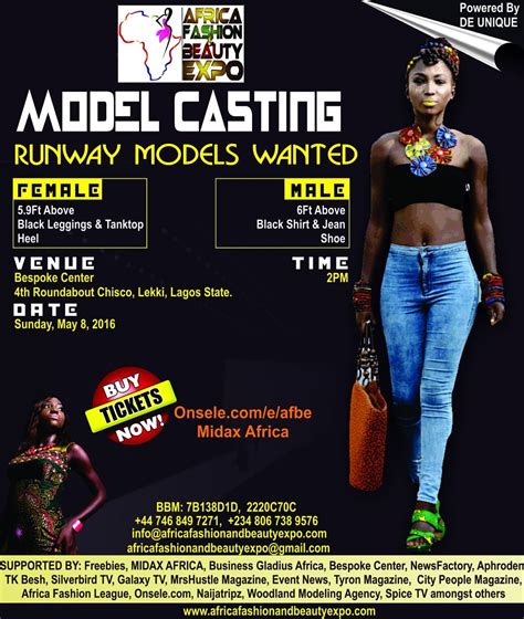 Runway Models Needed Africa Fashion And Beauty Expo 2016 Gbetu Tv