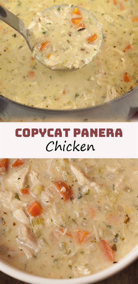 Cover and remove from heat. Copycat Panera Chicken & Wild Rice Soup