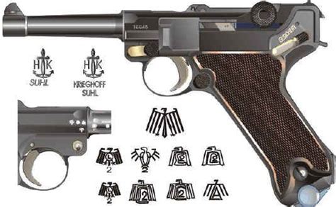 Krieghoff Luger Proof Markings Armas