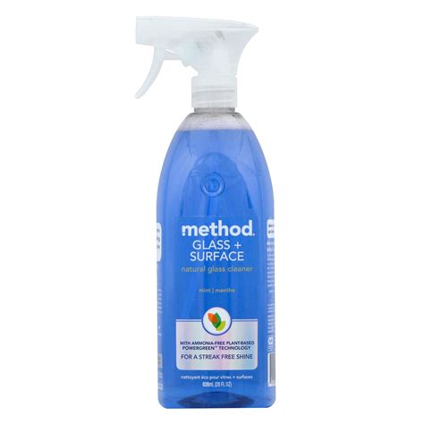 Method Mint Glass And Surface Cleaner Spray Shop All Purpose Cleaners