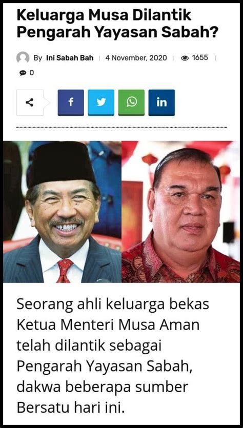 In an interview with the sunday edition of utusan malaysia. PIMPINAN PARTI WARISAN ARAH SERANG FITNAH MUSA AMAN UNTUK ...