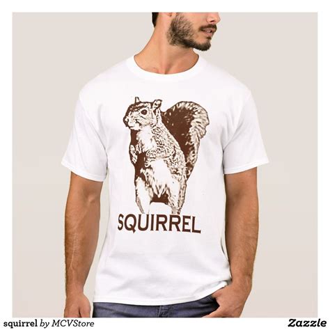 Squirrel T Shirt Zazzle Mens Tshirts T Shirt Shirts