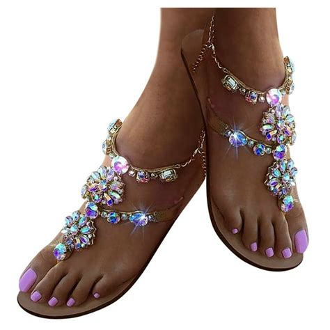 Akiihool Summer Sandals For Women Dressy Women S Cute Open Toe One Band Arch Support Comfort