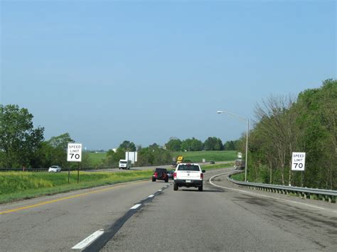 Ohio Interstate 70 Westbound Cross Country Roads