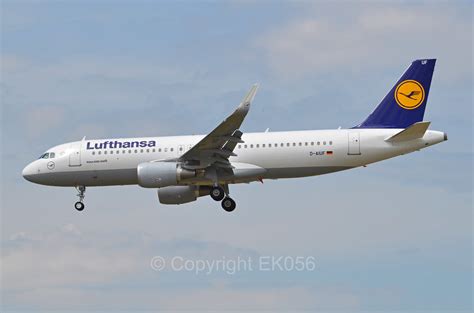 Lufthansa Airbus A320 214 D Aiuf Sharklet Frankfurt Airpor Ek056