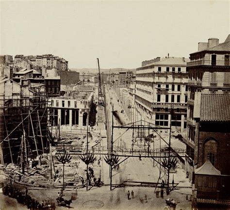 Marseille. Percement de la rue Impériale. Adolphe Terris, photographie