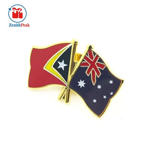 Gold Hard Enamel And Print Logo Australia 2 Pin Plug China Australia