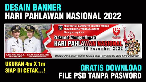 Banner Hari Pahlawan 2022 Free Download Tanpa Pasword Youtube
