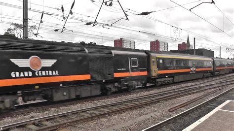 Grand Central Trains Hst 43484 And 43485 Zooms Past Doncaster To Kings