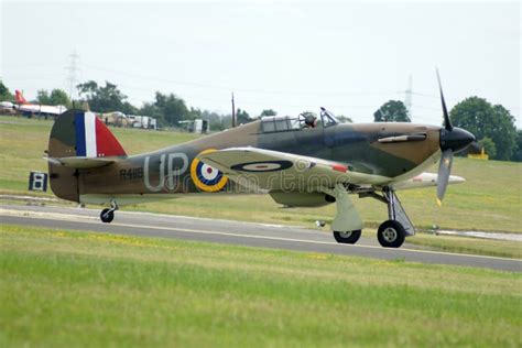 1940 Raf Hawker Hurricane Battle Of Britain Fighter Aircraft Editorial