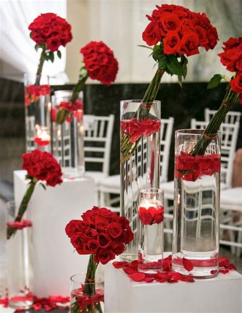 Red Centerpiece Red Wedding Flowers Wedding Centerpieces Fall