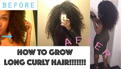 How To Grow Long Curly Hair Youtube