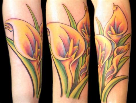 Calla Lilies Tattoo By Uken On Deviantart Baby Tattoos Time Tattoos