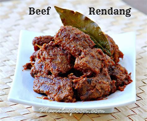 Beef Rendang Chunks Of Beef Are Slowly Cooked In Coconut Milk And