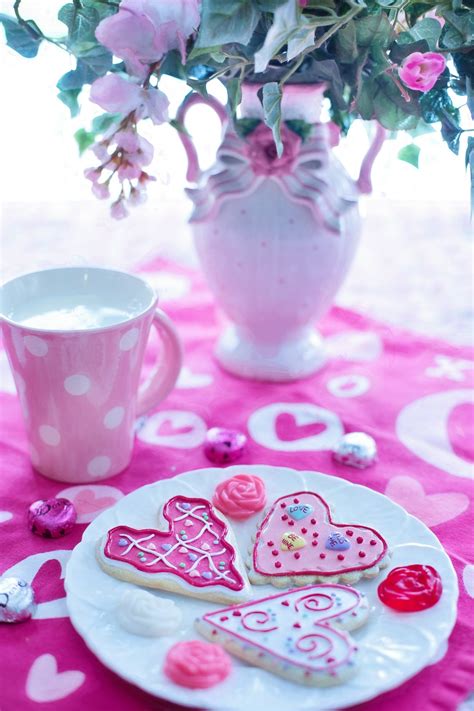 무료 이미지 화이트 꽃잎 귀엽다 축하 애정 심장 식품 빨간 휴일 로맨스 낭만적 인 담홍색 디저트 착빙