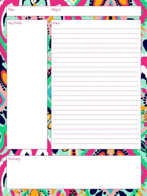 Note Taking Templates Free Downloads 9 Cornell Note Taking Templates