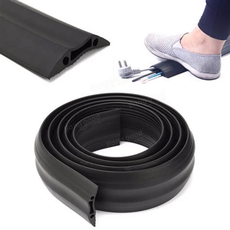 Heavy Duty Rubber Cable Protector Bumper Tidy Floor Trunking Cover