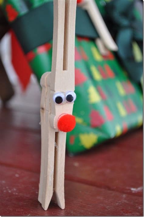 Clothespin Reindeer Craft For Kids