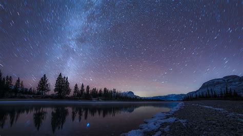 Papel De Parede Noite Estrelada Céu Estrelado