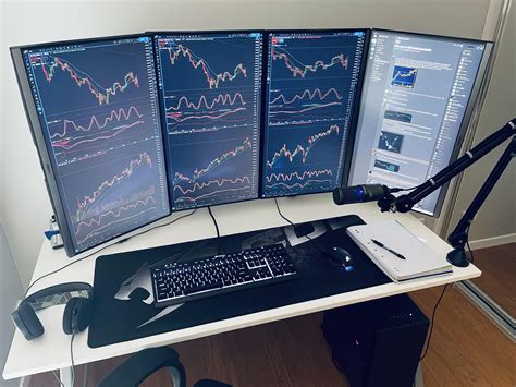 My Day Trading Station Day Trading Trading Desk Computer Setup