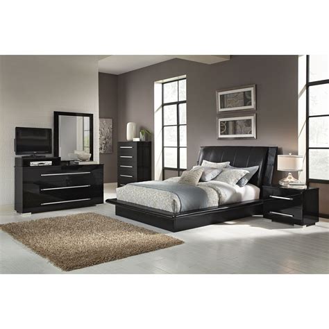 No more wondering how furniture will look in your space. Dimora 7-Piece Queen Upholstered Bedroom Set with Media ...