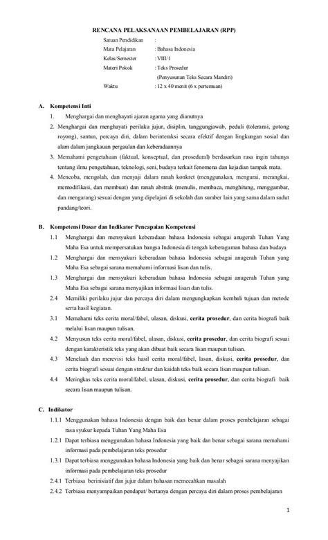 Contoh Rpp K13 Bahasa Indonesia Teks Fabel Terbaru Disertai Literasi