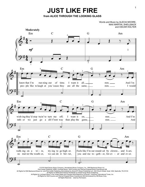 I know that i'm runnin' out of time i want it all, mmm and i'm wishing they'd stop tryin' to turn me off i want it all, mmm. Just Like Fire | Sheet Music Direct