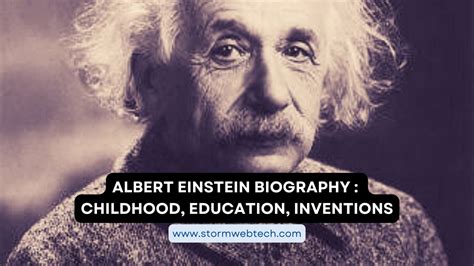 Albert Einstein Biography Childhood Education Inventions