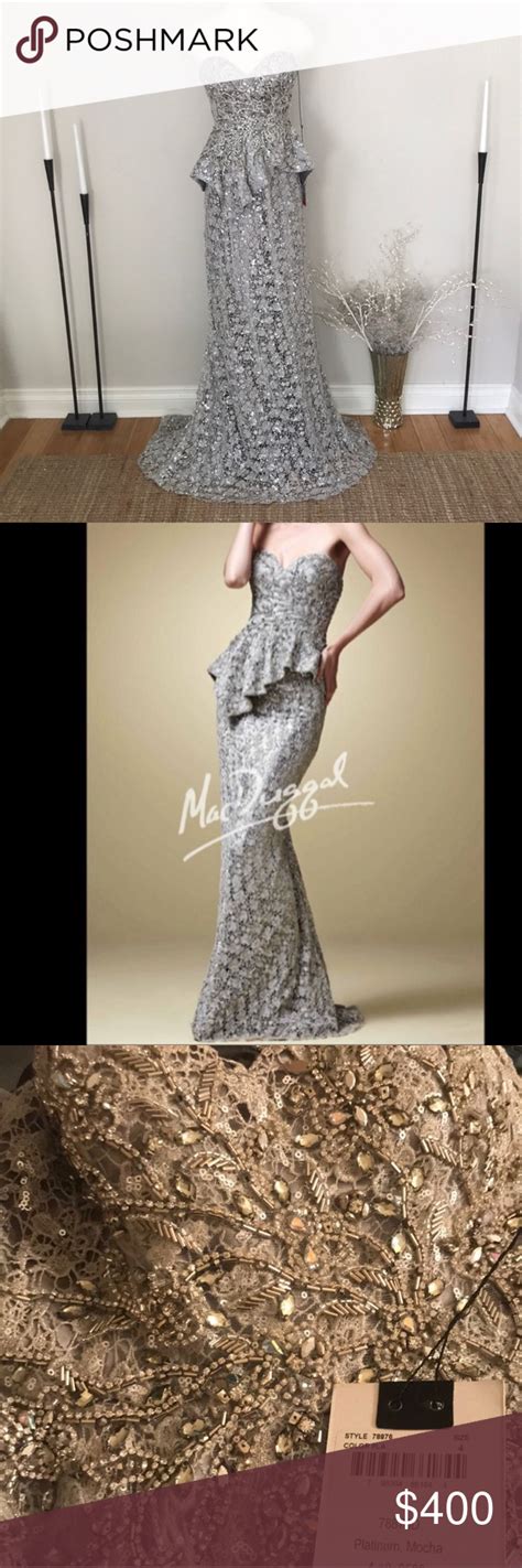 Mac duggal size chart fun fashion online boutique. Mac Duggal beaded lace strapless dress 78876D NWT NWT ...