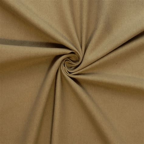 100 Cotton Flannel Fabric Khaki By The Yard