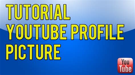 How To Make A Youtube Profile Picture Photoshop Cs5 Youtube