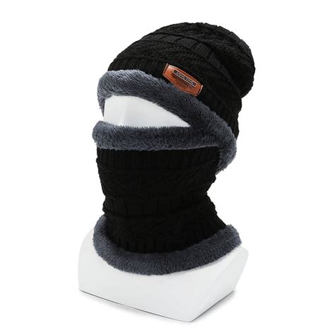 Clearance Mens Womens Winter Beanie Hat Scarf Setwinter Cap Neck