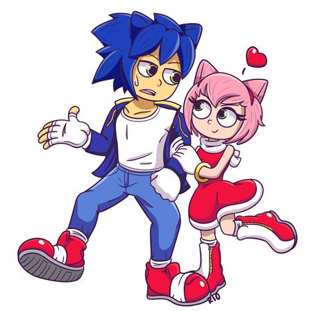 Artstation Sonic And Amy Human Version