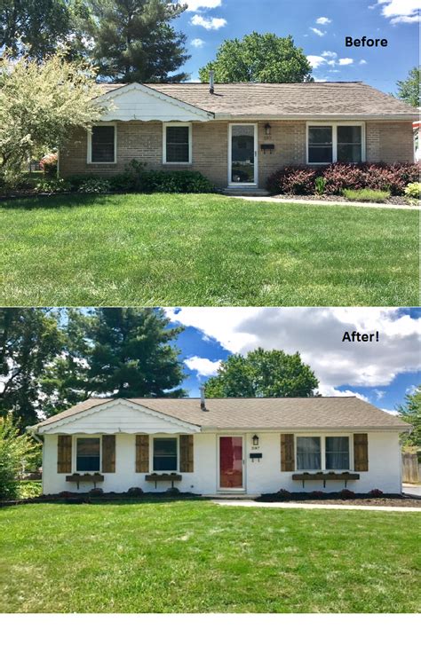 Before And After Pictures Of Our Ranch Home Curb Appeal