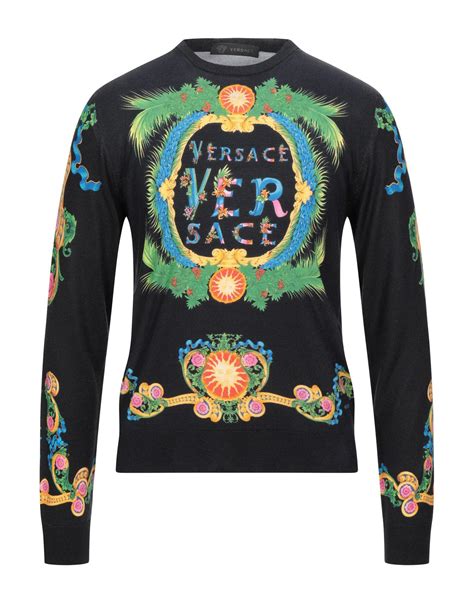 Versace Sweater In Black For Men Lyst