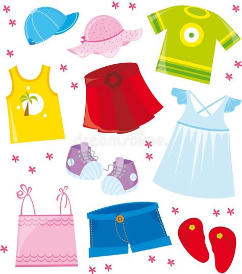Clothes Series Summer Illustration Of Summer Clothes Set Sponsored