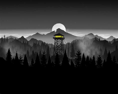 Free Download Black And White Firewatch Album On Imgur 1918x1049 For