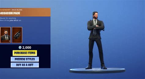 The Excellent John Wick Skin Is Live In The Fortnite Item Shop With