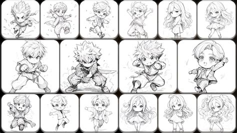 Artstation 200 Pencil Drawings Of Manga Chibi Full Body Reference