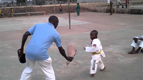 Taekwondo African Kid Training For Championship 2014 Youtube