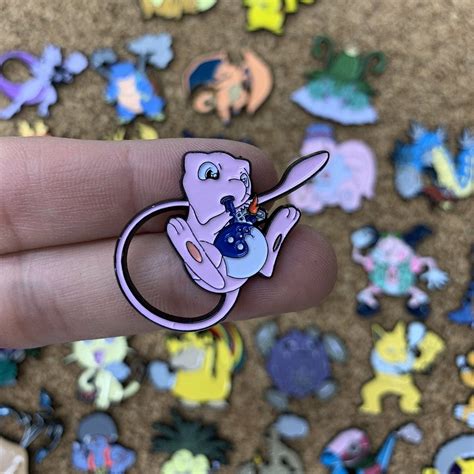 Mew 420 Pokemon Collab Custom Enamel Pin Pin Badges Retro Etsy